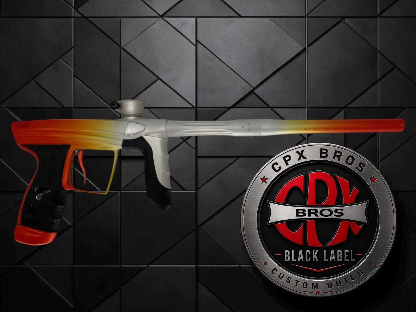 Used NEW DLX LUXE AIRE -Orange Creamsicle Fade Cpx Black Label Paintball Gun Paintball Gun from CPXBrosPaintball Buy/Sell/Trade Paintball Markers, New Paintball Guns, Paintball Hoppers, Paintball Masks, and Hormesis Headbands