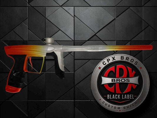 Used NEW DLX LUXE AIRE -Orange Creamsicle Fade Cpx Black Label Paintball Gun Paintball Gun from CPXBrosPaintball Buy/Sell/Trade Paintball Markers, New Paintball Guns, Paintball Hoppers, Paintball Masks, and Hormesis Headbands