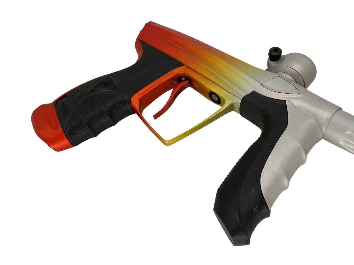 Used NEW DLX LUXE AIRE -Orange Creamsicle Fade Cpx Black Label Paintball Gun Paintball Gun from CPXBrosPaintball Buy/Sell/Trade Paintball Markers, New Paintball Guns, Paintball Hoppers, Paintball Masks, and Hormesis Headbands
