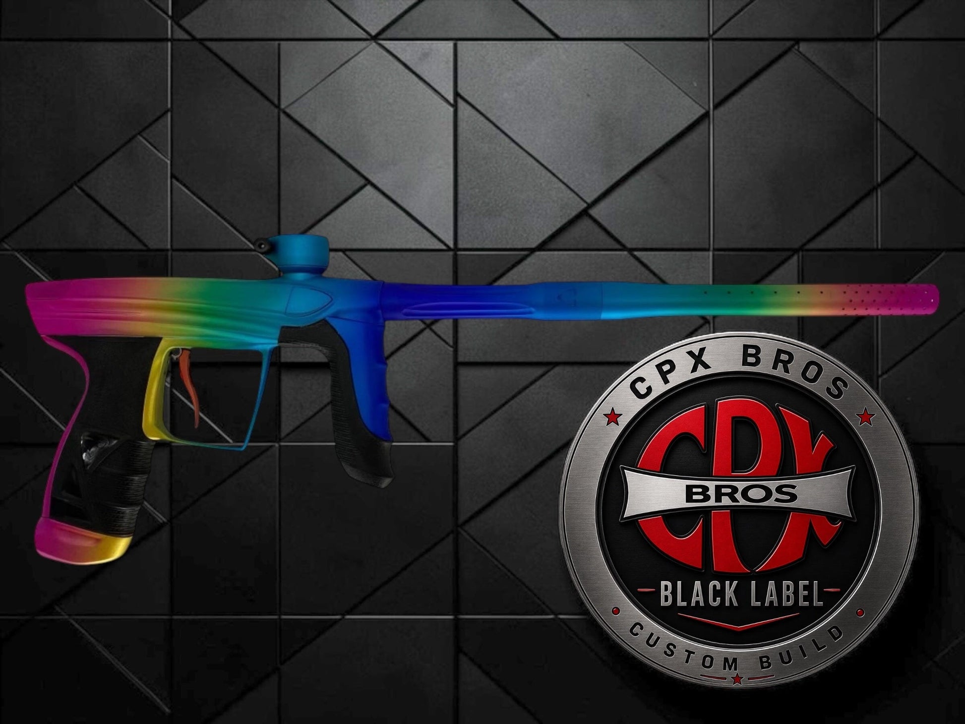 Used NEW DLX LUXE AIRE -Rainbow Skittle Fade Cpx Black Label Paintball Gun Paintball Gun from CPXBrosPaintball Buy/Sell/Trade Paintball Markers, New Paintball Guns, Paintball Hoppers, Paintball Masks, and Hormesis Headbands