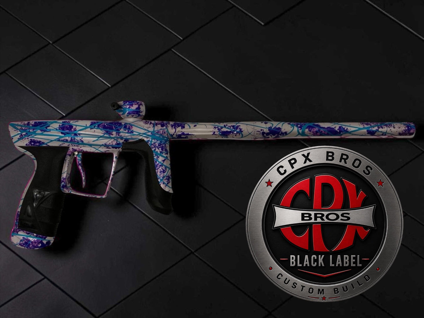 Used NEW DLX LUXE AIRE -SpeedyZ Splash Cpx Black Label Paintball Gun from CPXBrosPaintball Buy/Sell/Trade Paintball Markers, New Paintball Guns, Paintball Hoppers, Paintball Masks, and Hormesis Headbands