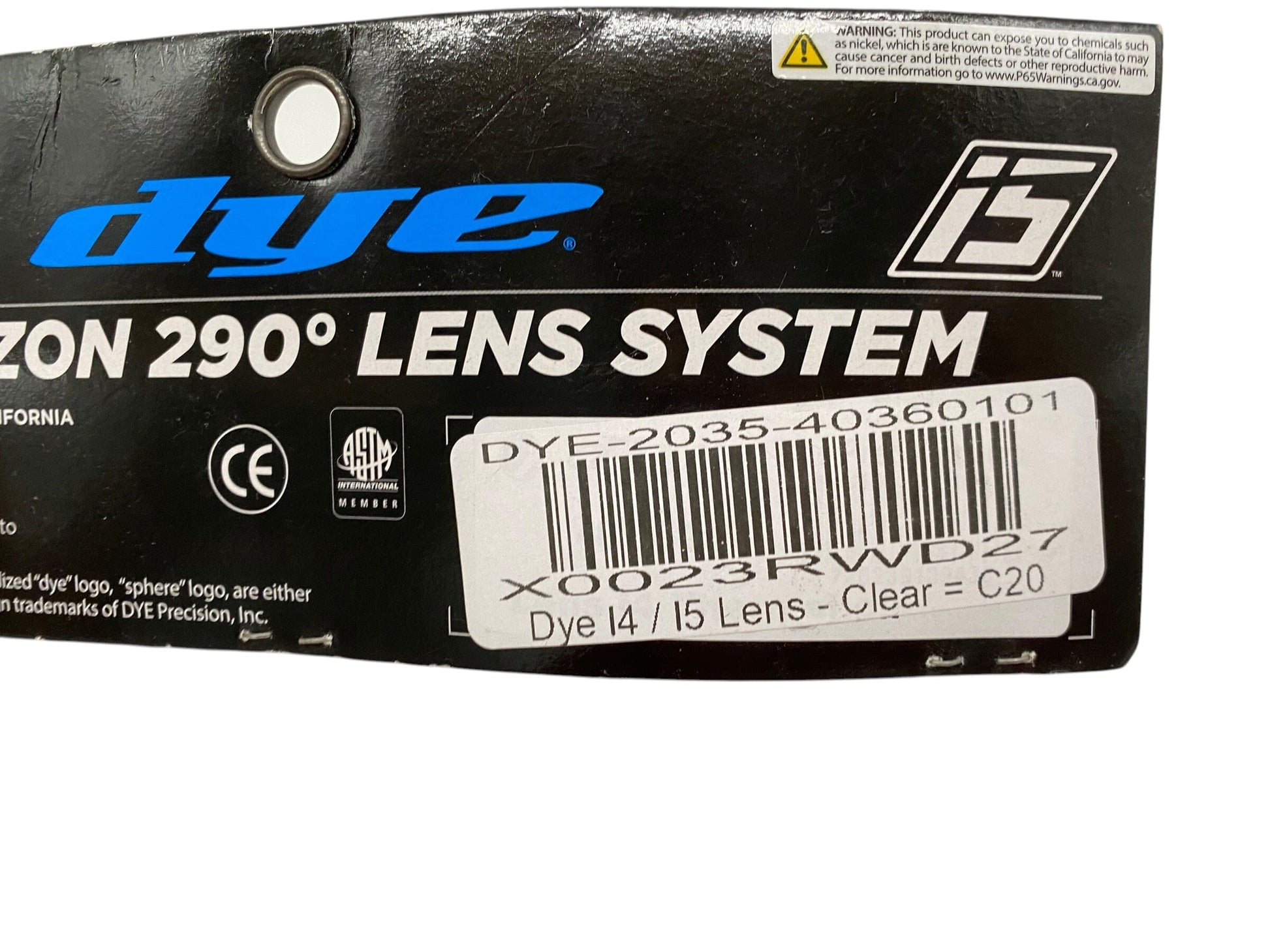 Used NEW Dye 14 / 15 Lens - Clear Paintball Gun from CPXBrosPaintball Buy/Sell/Trade Paintball Markers, New Paintball Guns, Paintball Hoppers, Paintball Masks, and Hormesis Headbands