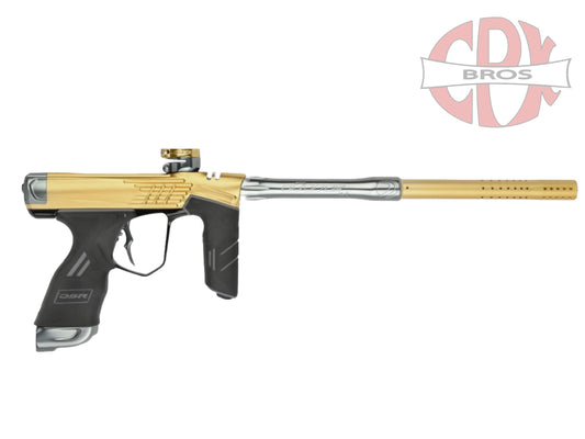 Used NEW Dye DSR+ Icon Paintball Gun - Gold/Grey Paintball Gun from CPXBrosPaintball Buy/Sell/Trade Paintball Markers, New Paintball Guns, Paintball Hoppers, Paintball Masks, and Hormesis Headbands