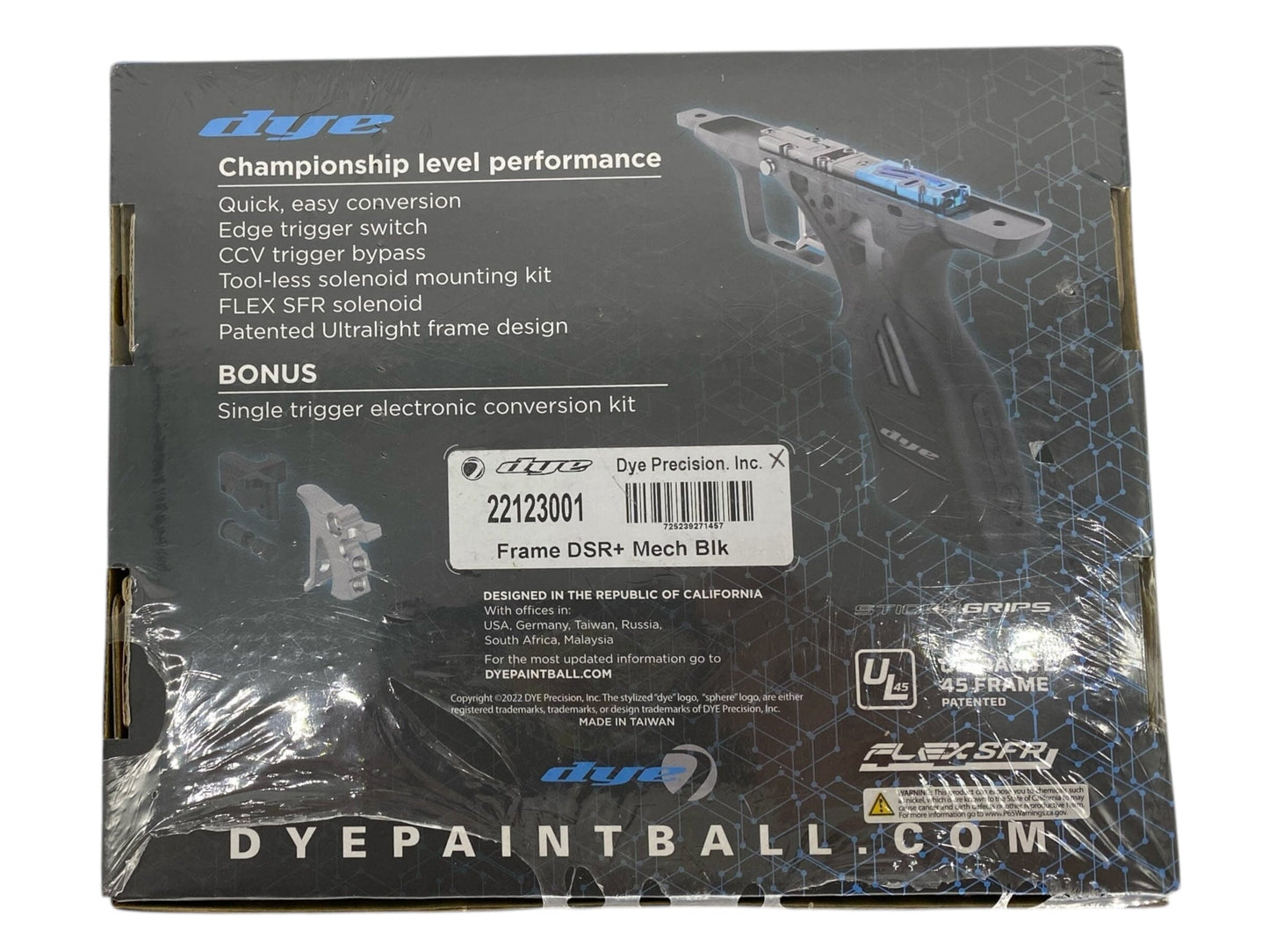 Used NEW Dye Dsr+ Mech Frame Kit Paintball Gun from CPXBrosPaintball Buy/Sell/Trade Paintball Markers, New Paintball Guns, Paintball Hoppers, Paintball Masks, and Hormesis Headbands