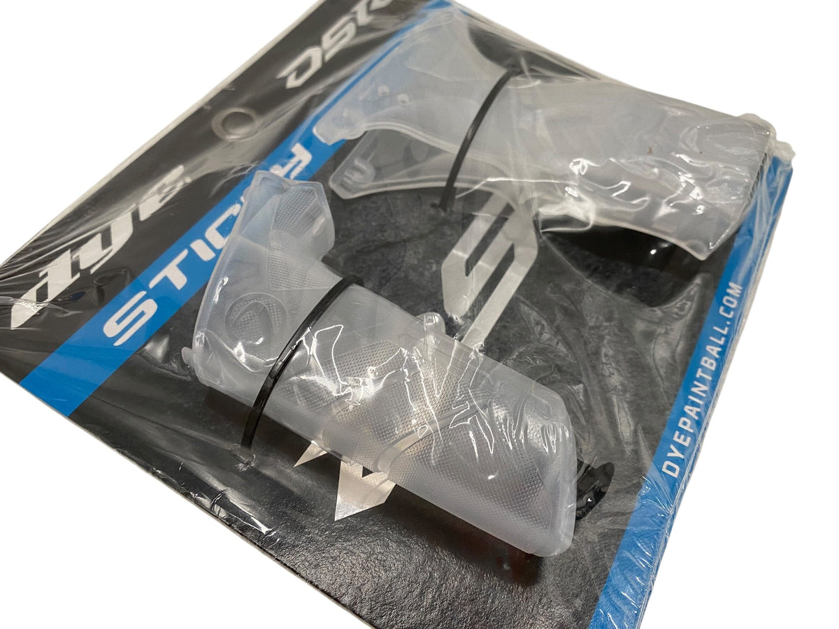 Used NEW Dye DSR Sticky Grip Kit - Clear Paintball Gun from CPXBrosPaintball Buy/Sell/Trade Paintball Markers, New Paintball Guns, Paintball Hoppers, Paintball Masks, and Hormesis Headbands