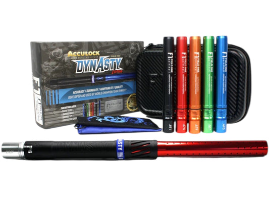 Used NEW DYNASTY ACCULOCK BARREL KIT- COCKER/ FORCE THREADS Black/ Gloss Red Paintball Gun from CPXBrosPaintball Buy/Sell/Trade Paintball Markers, New Paintball Guns, Paintball Hoppers, Paintball Masks, and Hormesis Headbands