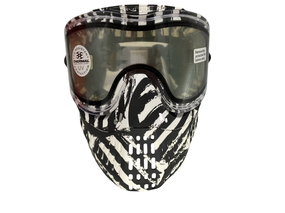 Used NEW Empire e-Flex Paintball Mask / Goggle - LE Zebra Paintball Gun from CPXBrosPaintball Buy/Sell/Trade Paintball Markers, New Paintball Guns, Paintball Hoppers, Paintball Masks, and Hormesis Headbands