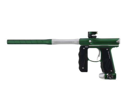 Used NEW Empire Mini GS Paintball Gun w/ 2 Piece Barrel - Dust Green/Dust Silver Paintball Gun from CPXBrosPaintball Buy/Sell/Trade Paintball Markers, New Paintball Guns, Paintball Hoppers, Paintball Masks, and Hormesis Headbands