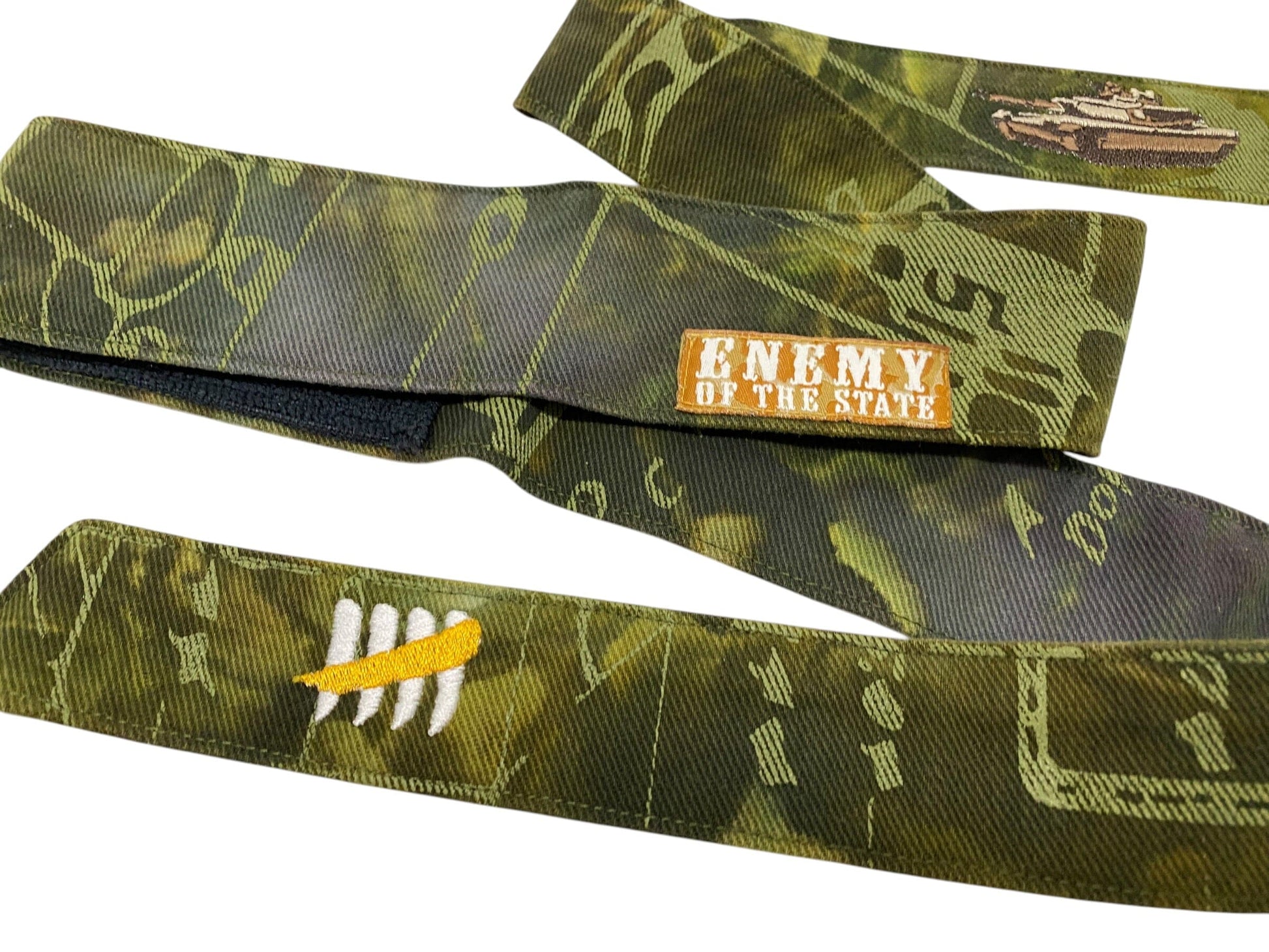 Used NEW ENEMY OF THE STATE Headband : AIRBORNE - Abraham (3 of 8) Paintball Gun from CPXBrosPaintball Buy/Sell/Trade Paintball Markers, New Paintball Guns, Paintball Hoppers, Paintball Masks, and Hormesis Headbands