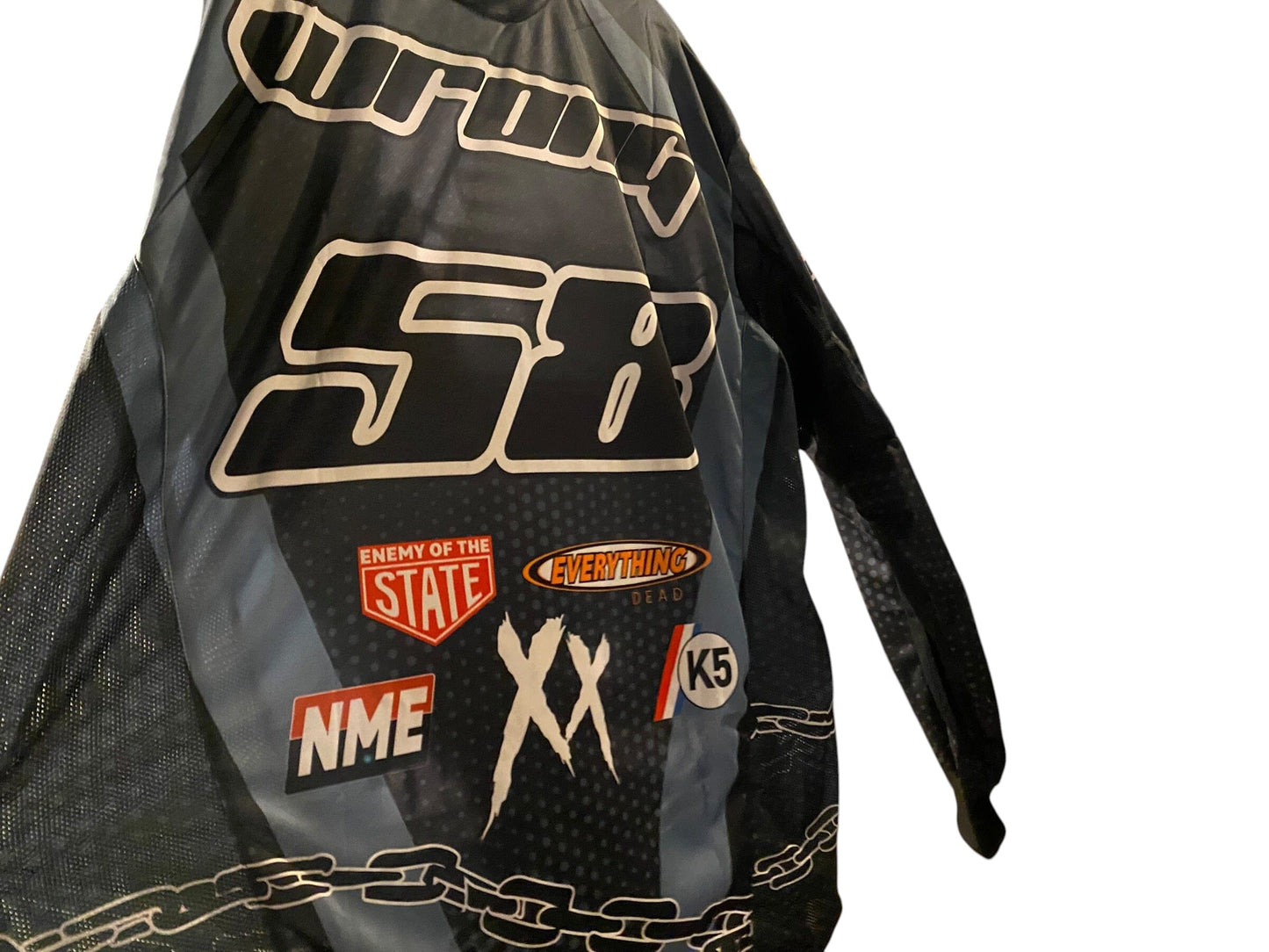 Used NEW ENEMY OF THE STATE Paintball Jersey STEP BROS : Size 2XL Paintball Gun from CPXBrosPaintball Buy/Sell/Trade Paintball Markers, New Paintball Guns, Paintball Hoppers, Paintball Masks, and Hormesis Headbands