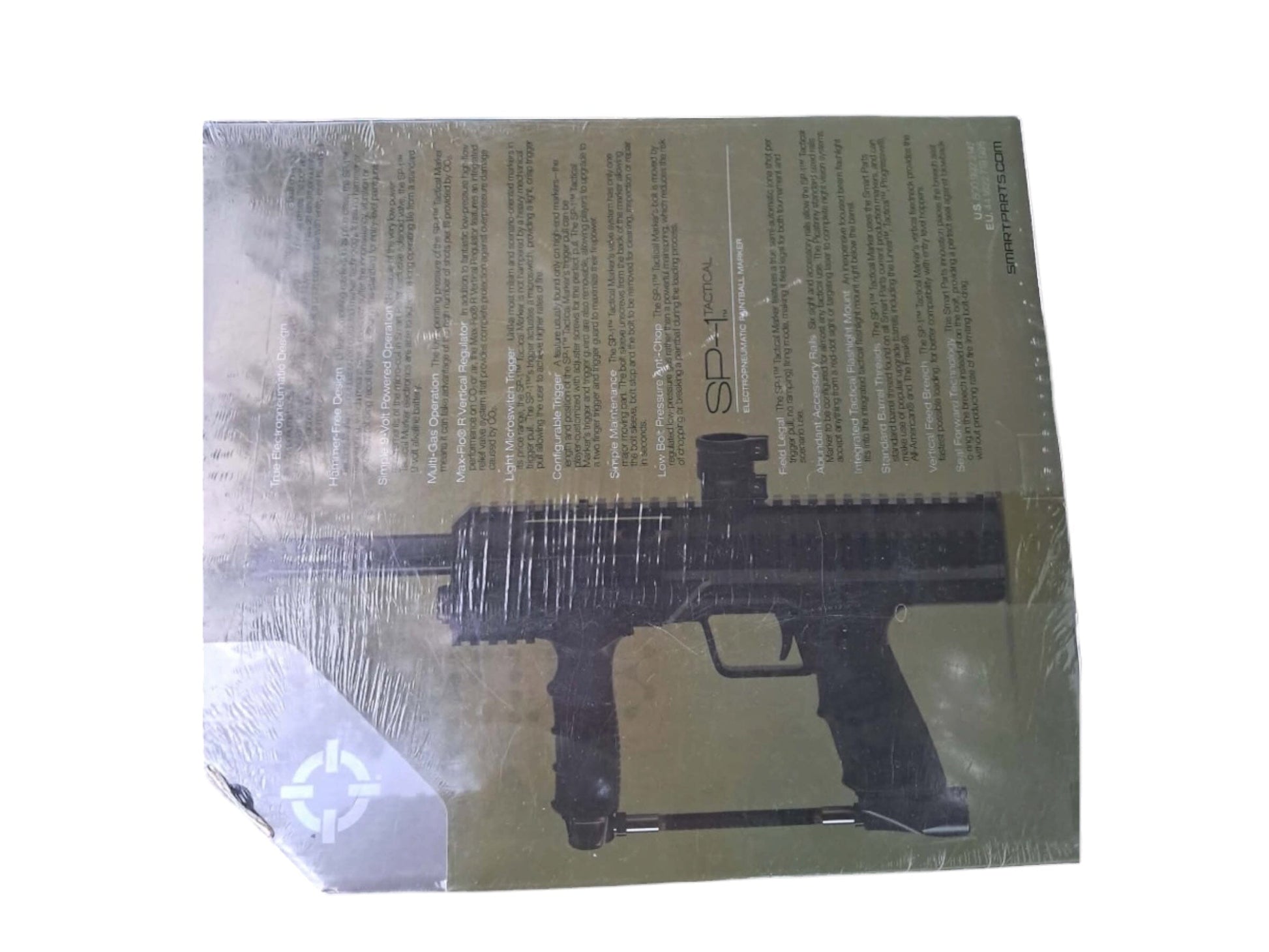 Used New Factory Sealed Smart Parts SP1 Paintball Gun w Black Heart Board - Black Paintball Gun from CPXBrosPaintball Buy/Sell/Trade Paintball Markers, New Paintball Guns, Paintball Hoppers, Paintball Masks, and Hormesis Headbands
