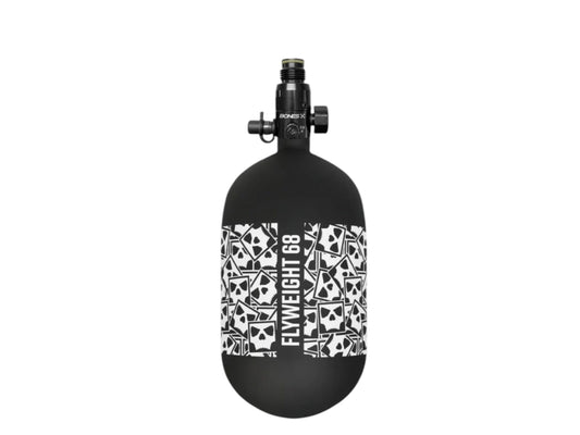 Used NEW FLYWEIGHT BONES AIR SYSTEM TANK 68CI BLACK/WHITE Paintball Gun from CPXBrosPaintball Buy/Sell/Trade Paintball Markers, New Paintball Guns, Paintball Hoppers, Paintball Masks, and Hormesis Headbands