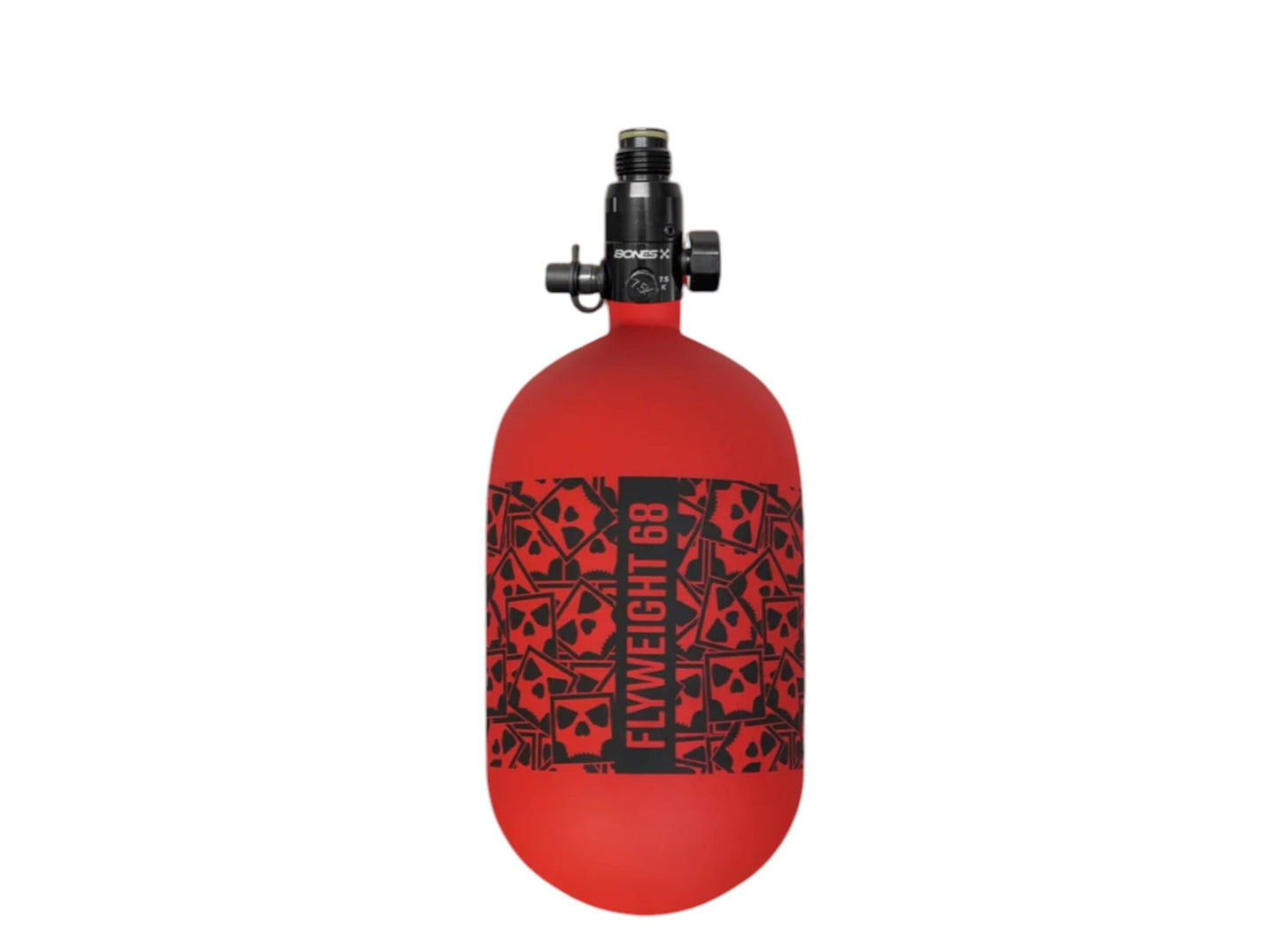 Used NEW FLYWEIGHT BONES AIR SYSTEM TANK 68CI RED/BLACK Paintball Gun from CPXBrosPaintball Buy/Sell/Trade Paintball Markers, New Paintball Guns, Paintball Hoppers, Paintball Masks, and Hormesis Headbands