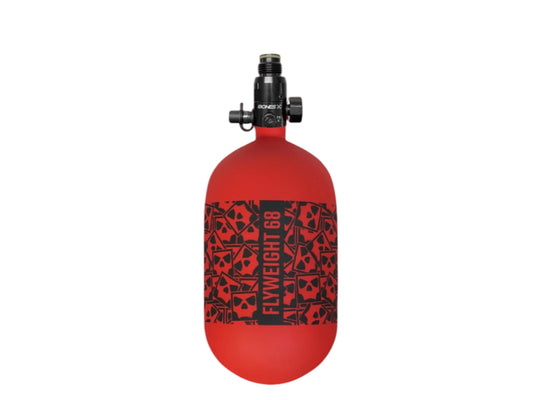 Used NEW FLYWEIGHT BONES AIR SYSTEM TANK 68CI RED/BLACK Paintball Gun from CPXBrosPaintball Buy/Sell/Trade Paintball Markers, New Paintball Guns, Paintball Hoppers, Paintball Masks, and Hormesis Headbands