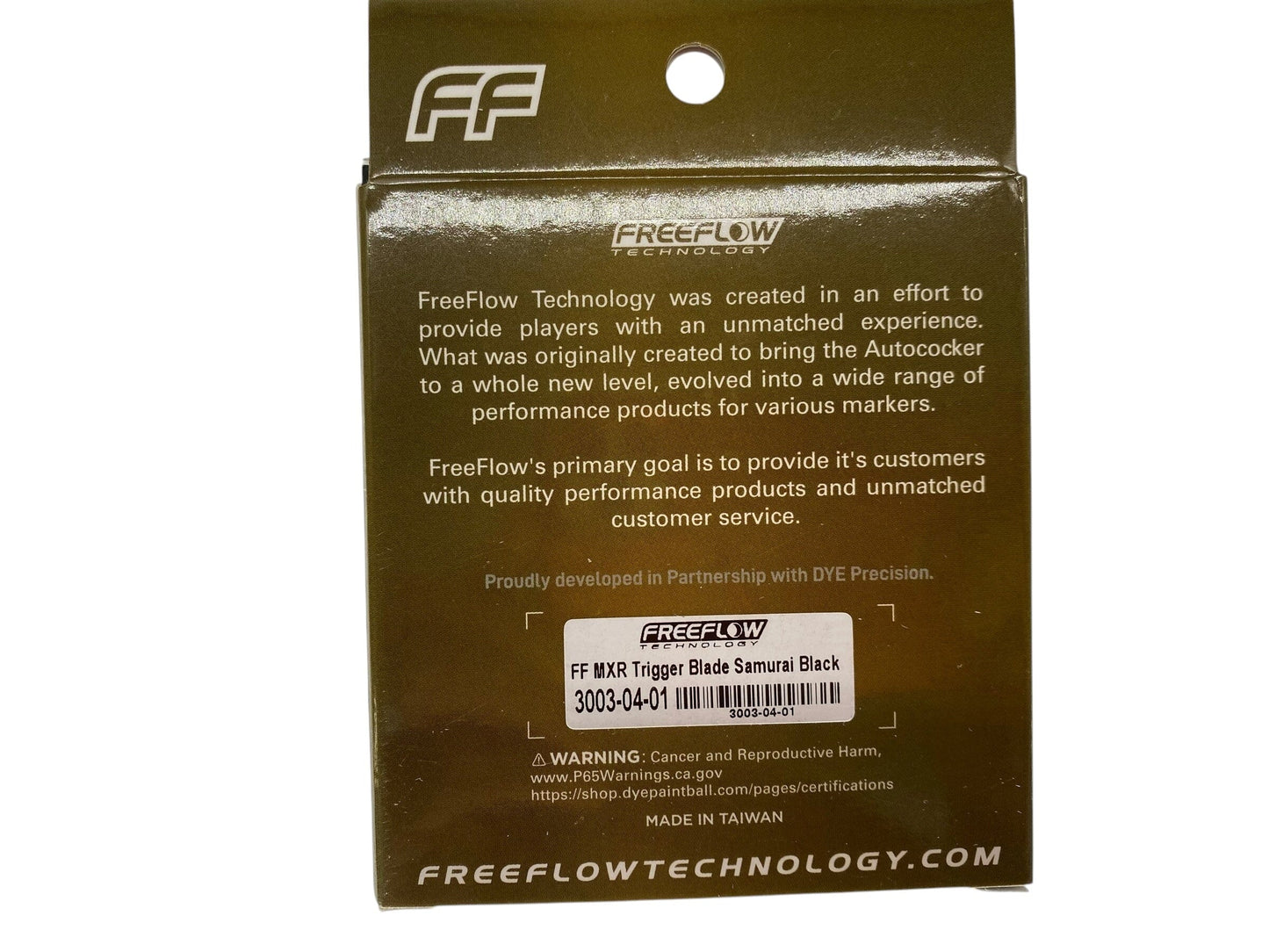 Used NEW FREEFLOW TECHNOLOGY FF MXR Trigger Blade Samurai Black Paintball Gun from CPXBrosPaintball Buy/Sell/Trade Paintball Markers, New Paintball Guns, Paintball Hoppers, Paintball Masks, and Hormesis Headbands