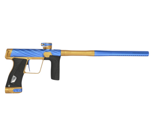 Used NEW HK Army Orbit Gtek 180R Paintball Gun By Planet Eclipse - Blue/Dark Gold Paintball Gun from CPXBrosPaintball Buy/Sell/Trade Paintball Markers, New Paintball Guns, Paintball Hoppers, Paintball Masks, and Hormesis Headbands
