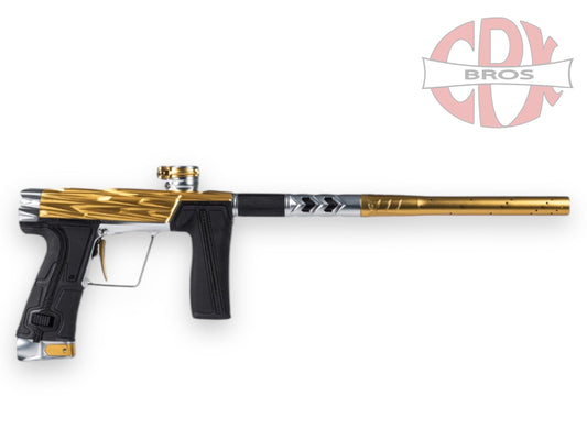 Used NEW HK Army Razr Geo R5 Paintball Gun by Planet Eclipse - Gold/Silver Paintball Gun from CPXBrosPaintball Buy/Sell/Trade Paintball Markers, New Paintball Guns, Paintball Hoppers, Paintball Masks, and Hormesis Headbands