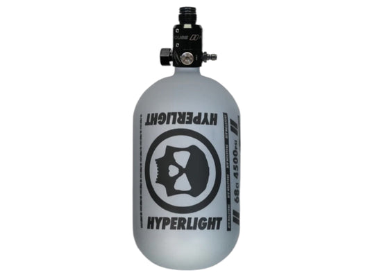 Used NEW HYPERLIGHT HOOK AIR SYSTEM - FROZEN MATTE - 68CI SILVER/BLACK Paintball Gun from CPXBrosPaintball Buy/Sell/Trade Paintball Markers, New Paintball Guns, Paintball Hoppers, Paintball Masks, and Hormesis Headbands