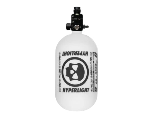 Used NEW HYPERLIGHT HOOK AIR SYSTEM - FROZEN MATTE - 68CI WHITE/BLACK Paintball Gun from CPXBrosPaintball Buy/Sell/Trade Paintball Markers, New Paintball Guns, Paintball Hoppers, Paintball Masks, and Hormesis Headbands