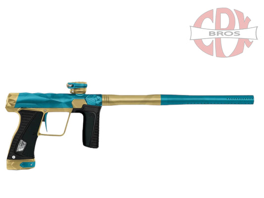 Used NEW INFAMOUS DIAMOND SKULL 180R - BLUE/GOLD Paintball Gun from CPXBrosPaintball Buy/Sell/Trade Paintball Markers, New Paintball Guns, Paintball Hoppers, Paintball Masks, and Hormesis Headbands