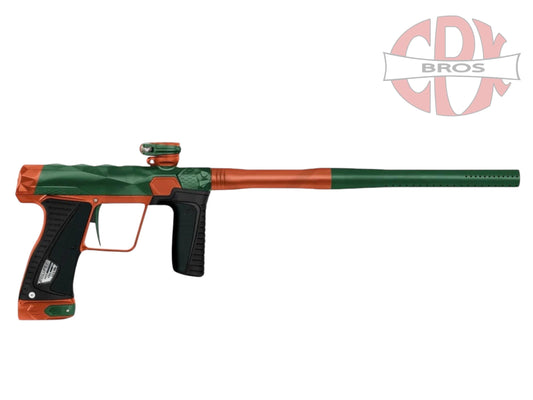 Used NEW INFAMOUS DIAMOND SKULL 180R - GREEN/ORANGE Paintball Gun from CPXBrosPaintball Buy/Sell/Trade Paintball Markers, New Paintball Guns, Paintball Hoppers, Paintball Masks, and Hormesis Headbands