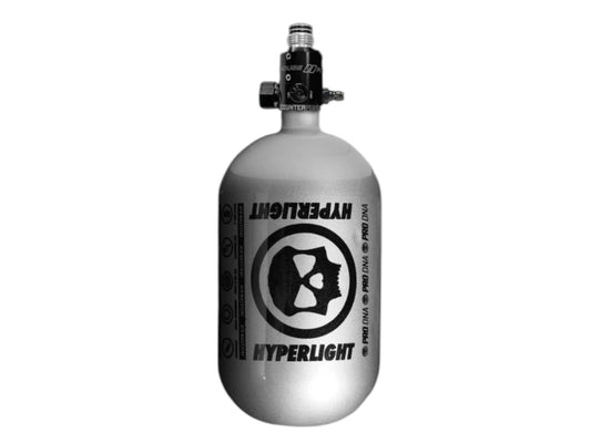 Used NEW INFAMOUS™ HYPERLIGHT 68CI "AIR SYSTEM" SILVER/BLACK Paintball Gun from CPXBrosPaintball Buy/Sell/Trade Paintball Markers, New Paintball Guns, Paintball Hoppers, Paintball Masks, and Hormesis Headbands