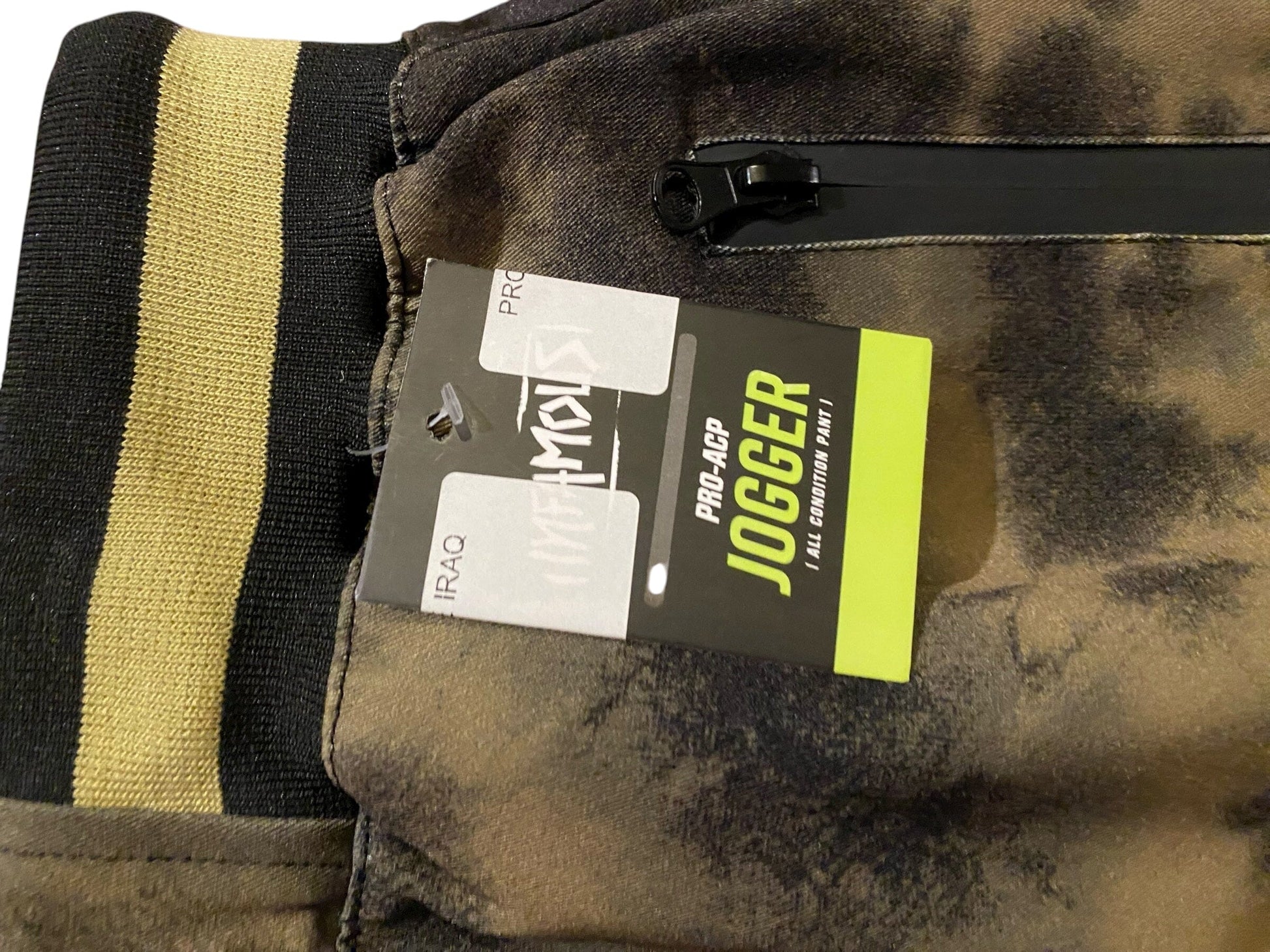 Used NEW INFAMOUS PRO ACP JOGGERS - IRAQ Paintball Pants - SMALL Paintball Gun from CPXBrosPaintball Buy/Sell/Trade Paintball Markers, New Paintball Guns, Paintball Hoppers, Paintball Masks, and Hormesis Headbands