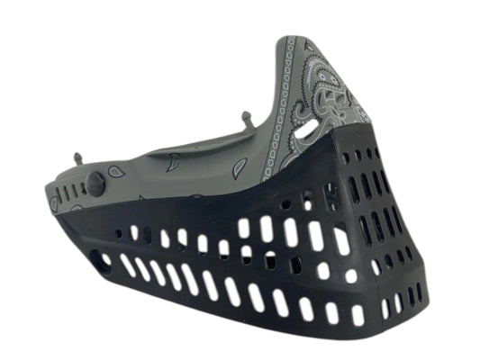 Used NEW JT Flex 7/Flex 8/ProFlex/Spectra Goggle Mask Lower - Bandana Stone Grey Paintball Gun from CPXBrosPaintball Buy/Sell/Trade Paintball Markers, New Paintball Guns, Paintball Hoppers, Paintball Masks, and Hormesis Headbands