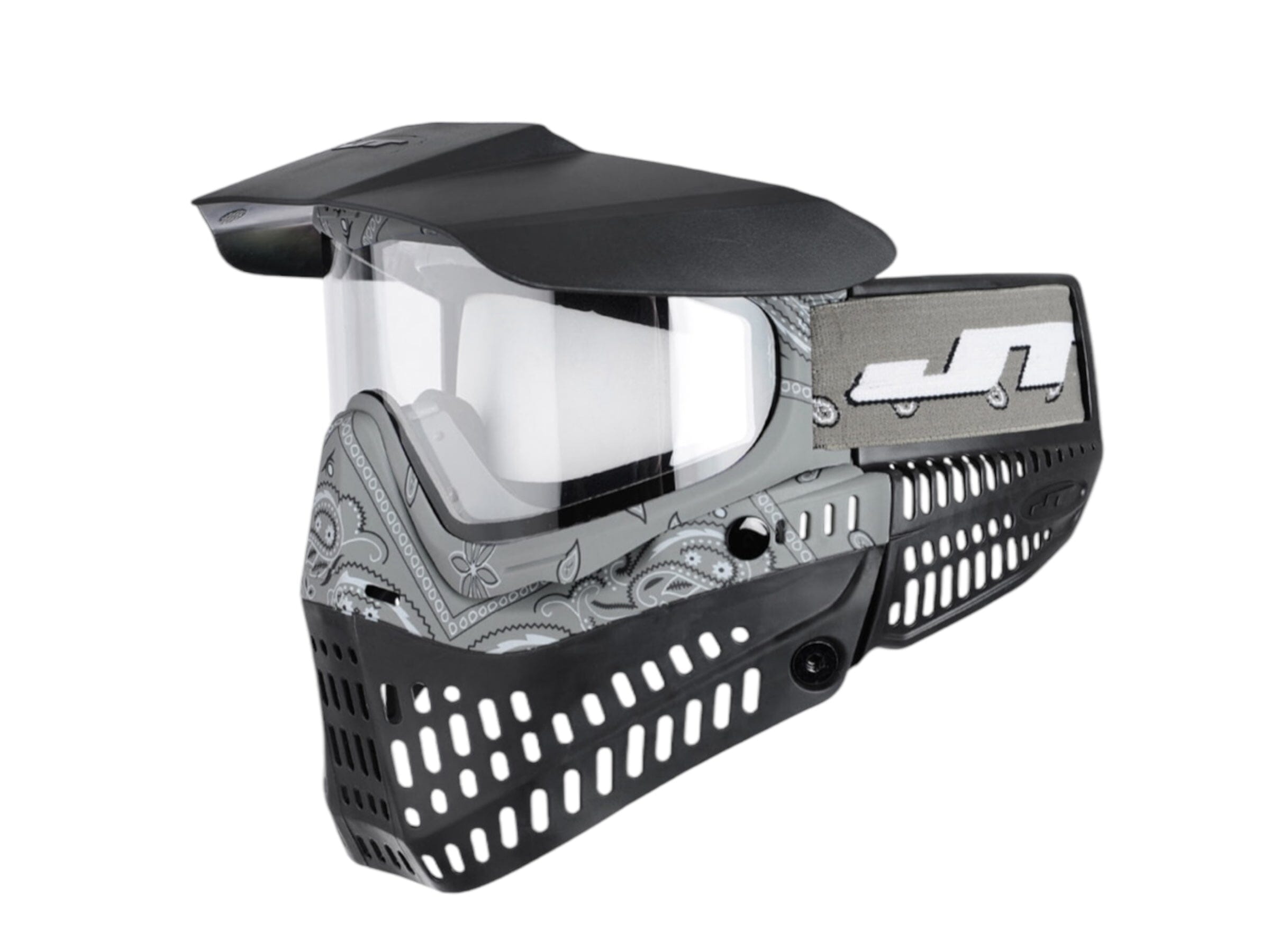 NEW JT Proflex Gray Bandana Bottom W Chinstrap Paintball NEW JT Proflex Gray Bandana Bottom W Chinstrap Paintball