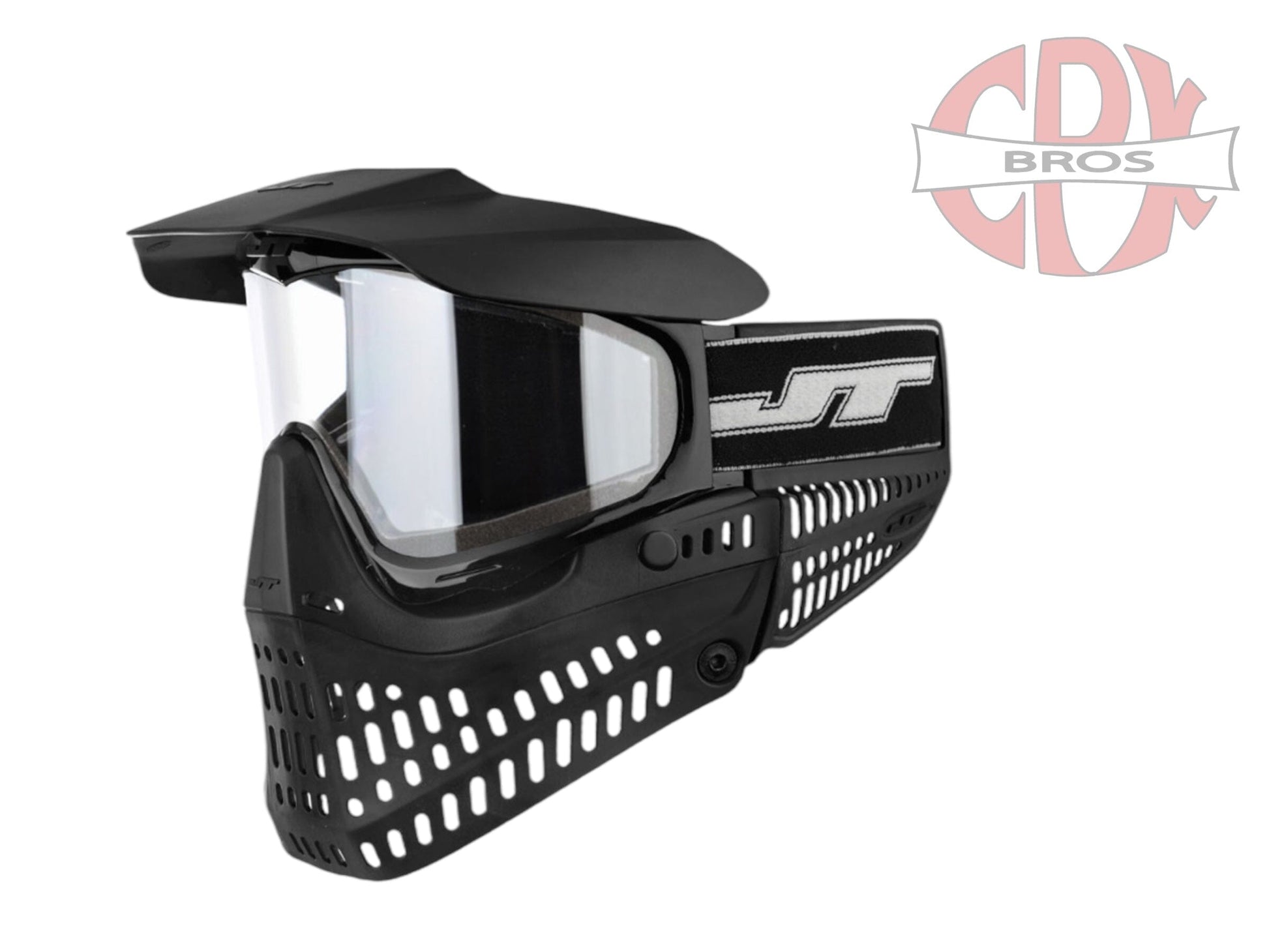 Used NEW JT ProFlex Paintball Mask - Black/Black Clear Lens Paintball Gun from CPXBrosPaintball Buy/Sell/Trade Paintball Markers, New Paintball Guns, Paintball Hoppers, Paintball Masks, and Hormesis Headbands