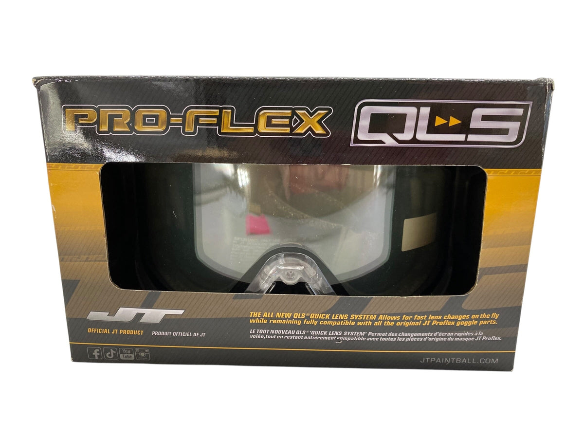 Used NEW JT ProFlex QLS Goggle Frame w/ Lens & Strap - Ice Clear Paintball Gun from CPXBrosPaintball Buy/Sell/Trade Paintball Markers, New Paintball Guns, Paintball Hoppers, Paintball Masks, and Hormesis Headbands