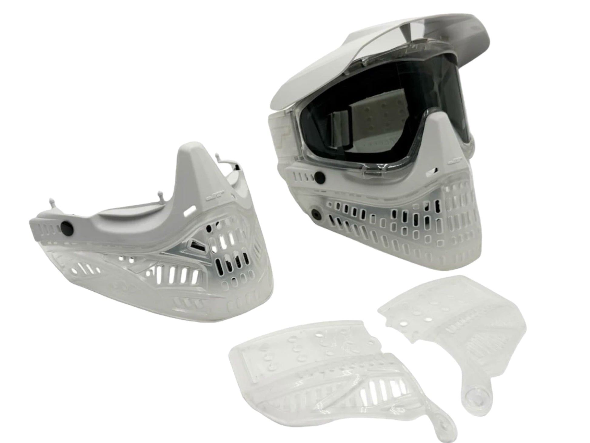 Used NEW JT Spectra Proflex SE Goggle - Whiteout ICE + REVO 2 White/Clear Skirt/Ear Kit Paintball Gun from CPXBrosPaintball Buy/Sell/Trade Paintball Markers, New Paintball Guns, Paintball Hoppers, Paintball Masks, and Hormesis Headbands