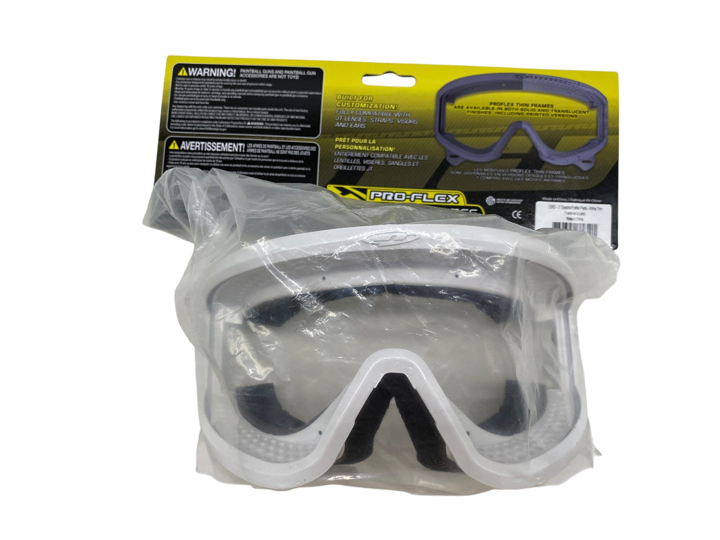 Used New JT THIN Proflex Frames - White w/o Lens Paintball Gun from CPXBrosPaintball Buy/Sell/Trade Paintball Markers, New Paintball Guns, Paintball Hoppers, Paintball Masks, and Hormesis Headbands