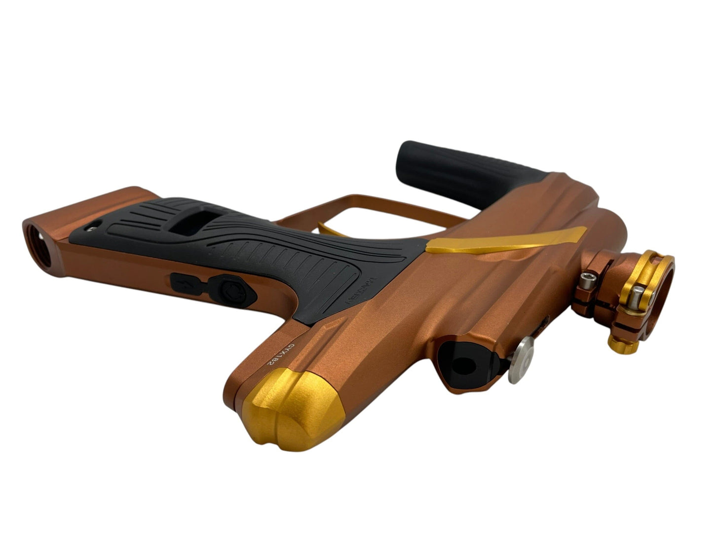 Used NEW Macdev Cyborg X Bronze/Gold Limited Edition Paintball Gun Paintball Gun from CPXBrosPaintball Buy/Sell/Trade Paintball Markers, New Paintball Guns, Paintball Hoppers, Paintball Masks, and Hormesis Headbands