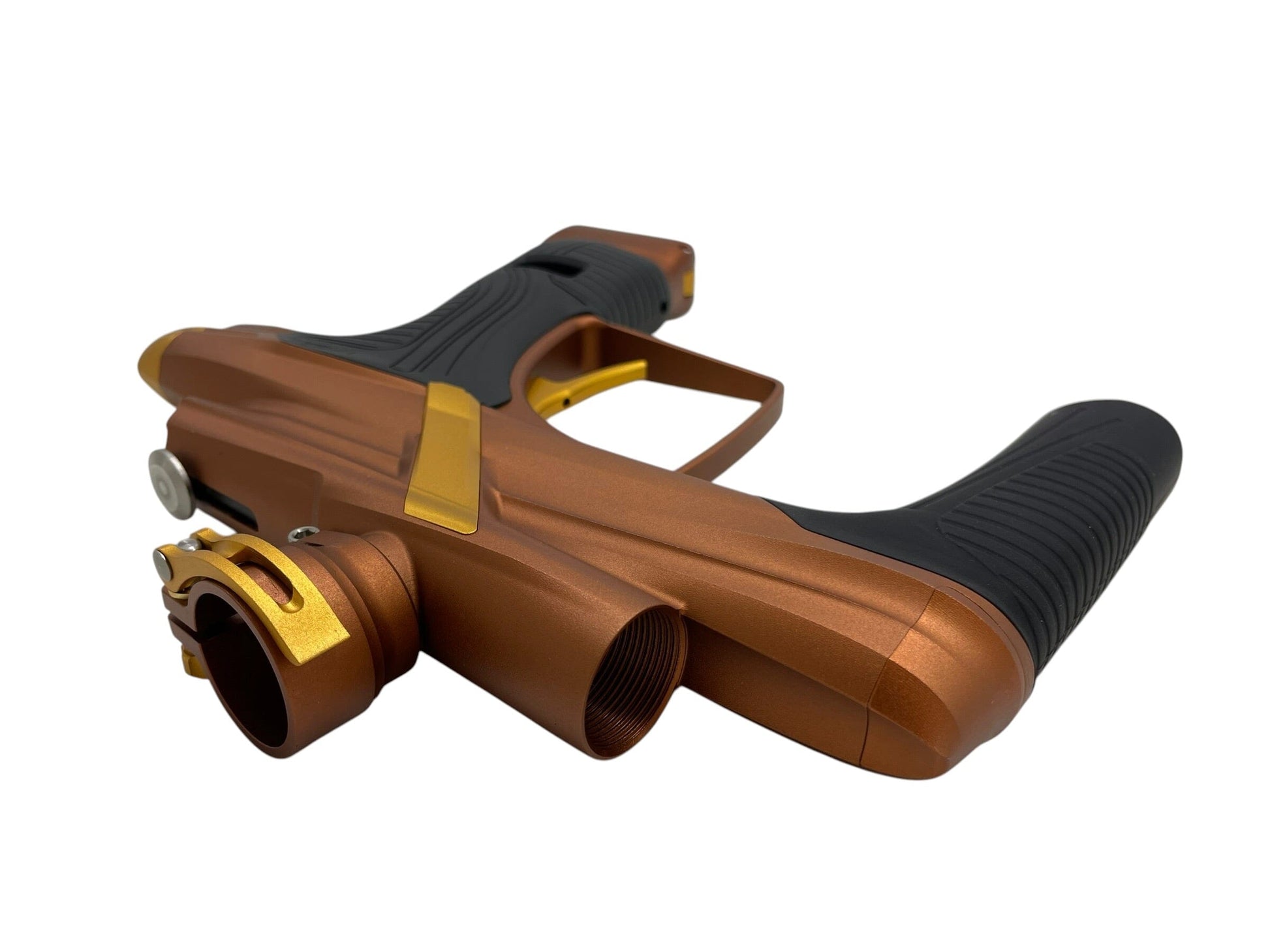 Used NEW Macdev Cyborg X Bronze/Gold Limited Edition Paintball Gun Paintball Gun from CPXBrosPaintball Buy/Sell/Trade Paintball Markers, New Paintball Guns, Paintball Hoppers, Paintball Masks, and Hormesis Headbands