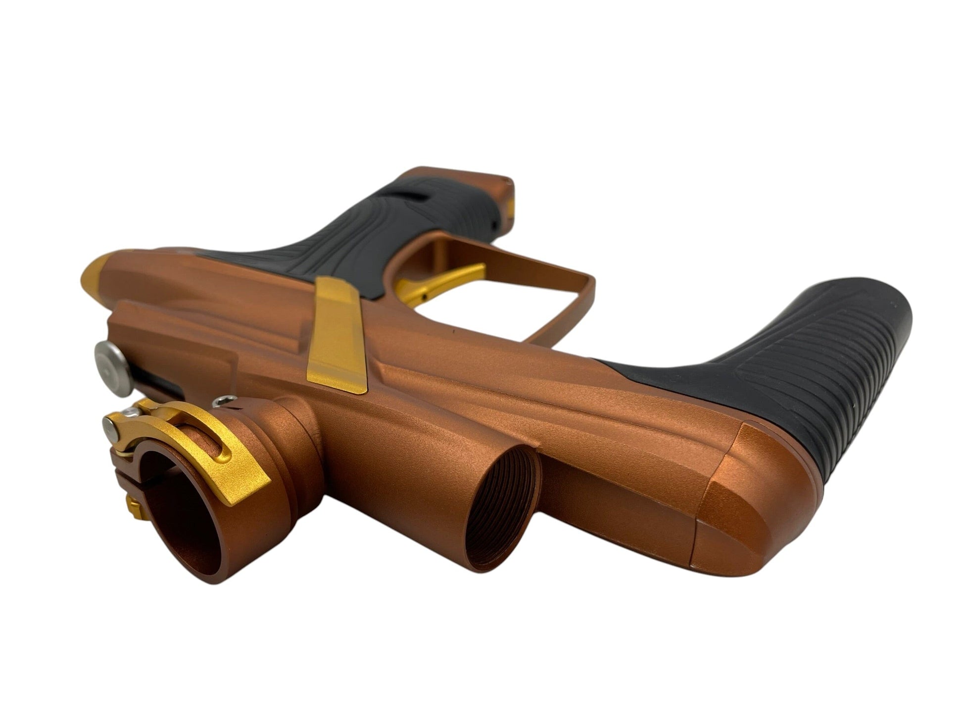 Used NEW Macdev Cyborg X Bronze/Gold Limited Edition Paintball Gun Paintball Gun from CPXBrosPaintball Buy/Sell/Trade Paintball Markers, New Paintball Guns, Paintball Hoppers, Paintball Masks, and Hormesis Headbands