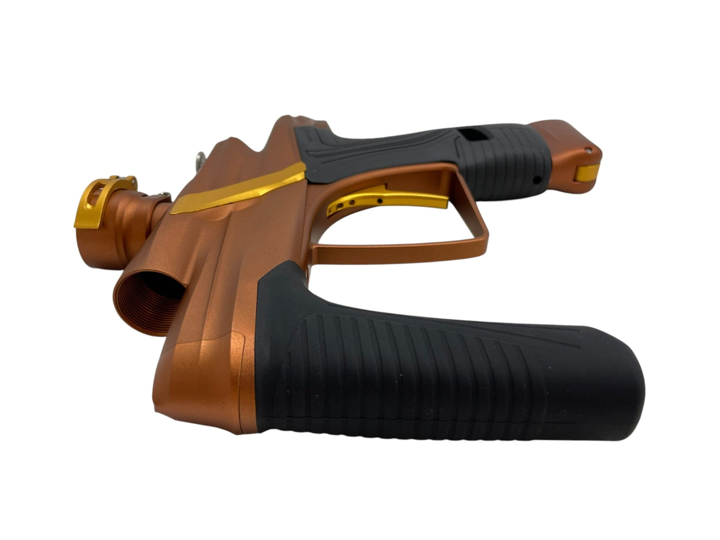 Used NEW Macdev Cyborg X Bronze/Gold Limited Edition Paintball Gun Paintball Gun from CPXBrosPaintball Buy/Sell/Trade Paintball Markers, New Paintball Guns, Paintball Hoppers, Paintball Masks, and Hormesis Headbands