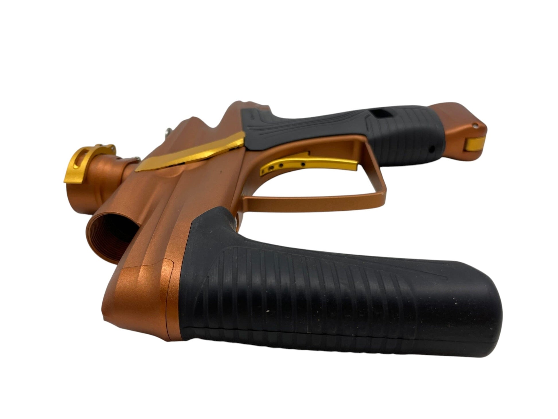 Used NEW Macdev Cyborg X Bronze/Gold Limited Edition Paintball Gun Paintball Gun from CPXBrosPaintball Buy/Sell/Trade Paintball Markers, New Paintball Guns, Paintball Hoppers, Paintball Masks, and Hormesis Headbands
