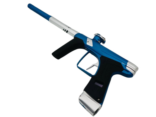 Used NEW Macdev Droid Blue / Silver Paintball Gun Paintball Gun from CPXBrosPaintball Buy/Sell/Trade Paintball Markers, New Paintball Guns, Paintball Hoppers, Paintball Masks, and Hormesis Headbands