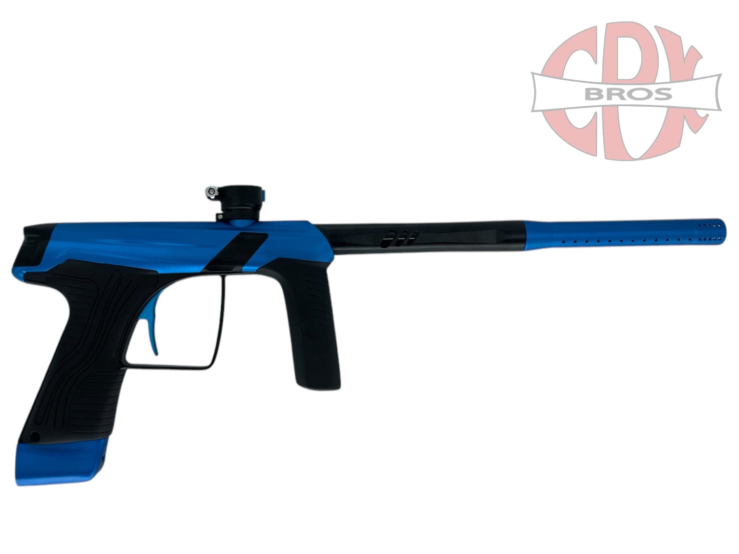 Used NEW MacDev GTX Paintball Gun- Blue/Black Paintball Gun from CPXBrosPaintball Buy/Sell/Trade Paintball Markers, New Paintball Guns, Paintball Hoppers, Paintball Masks, and Hormesis Headbands