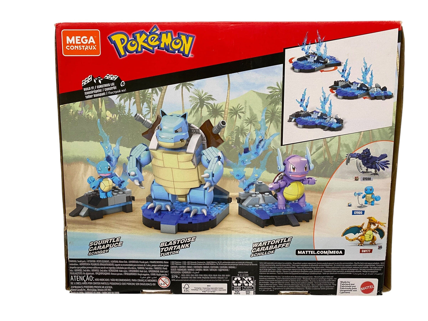 Used NEW MEGA Construx Pokémon Squirtle Evolution Wartortle Blastoise Set HDH93 Paintball Gun from CPXBrosPaintball Buy/Sell/Trade Paintball Markers, New Paintball Guns, Paintball Hoppers, Paintball Masks, and Hormesis Headbands