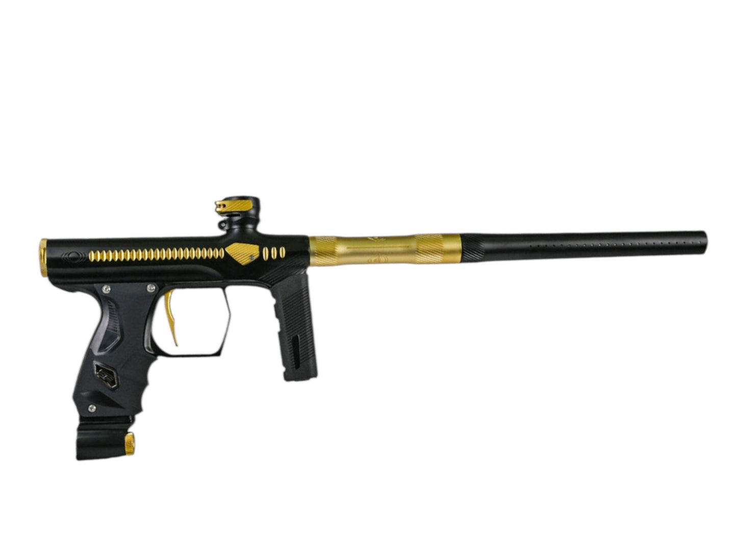 Used NEW Method SP Shocker Era Paintball Gun - Black/Gold Paintball Gun from CPXBrosPaintball Buy/Sell/Trade Paintball Markers, New Paintball Guns, Paintball Hoppers, Paintball Masks, and Hormesis Headbands
