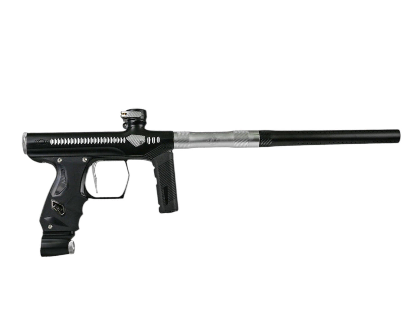 Used NEW Method SP Shocker Era Paintball Gun - Black/Silver Paintball Gun from CPXBrosPaintball Buy/Sell/Trade Paintball Markers, New Paintball Guns, Paintball Hoppers, Paintball Masks, and Hormesis Headbands