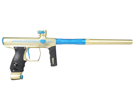 Used NEW Method SP Shocker Era Paintball Gun - Gold/Teal Paintball Gun from CPXBrosPaintball Buy/Sell/Trade Paintball Markers, New Paintball Guns, Paintball Hoppers, Paintball Masks, and Hormesis Headbands