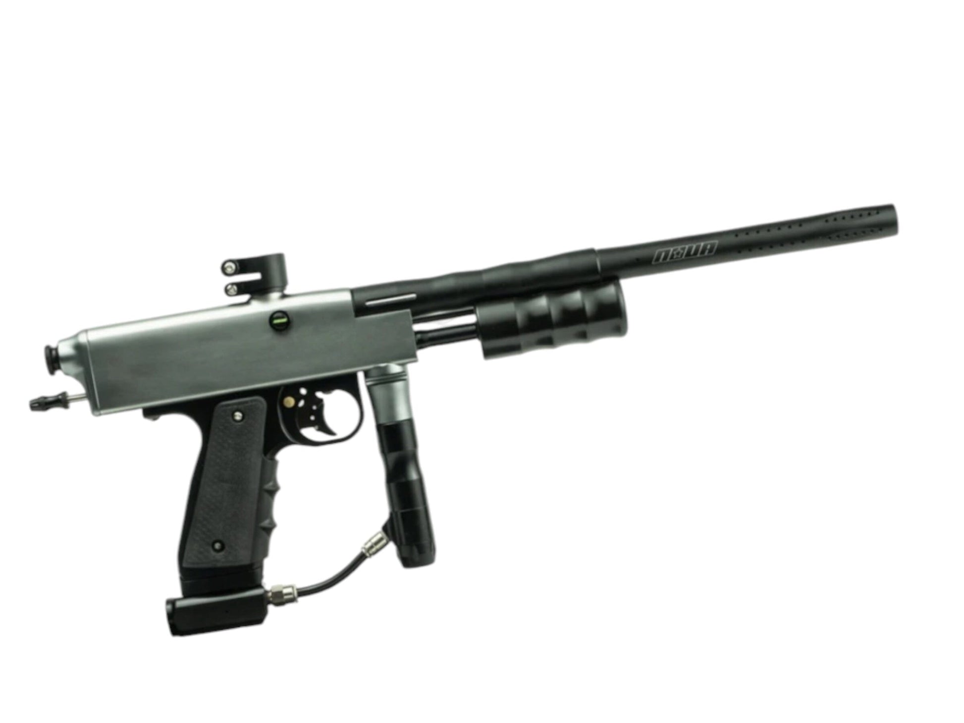 Used NEW Nova NX1 Sentinel Sniper Pump Single Finger Paintball Gun- Pink Pewter Paintball Gun from CPXBrosPaintball Buy/Sell/Trade Paintball Markers, New Paintball Guns, Paintball Hoppers, Paintball Masks, and Hormesis Headbands