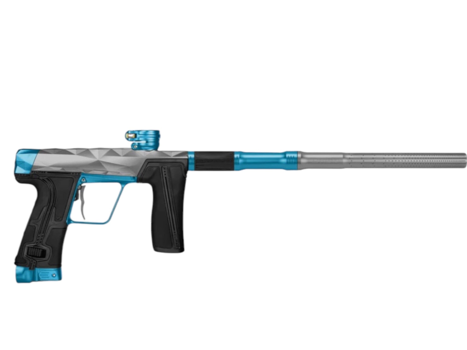 Used NEW PLANET ECLIPSE CS3 PRO - INFAMOUS EDITION Grey\Blue (Glacier) Paintball Gun from CPXBrosPaintball Buy/Sell/Trade Paintball Markers, New Paintball Guns, Paintball Hoppers, Paintball Masks, and Hormesis Headbands