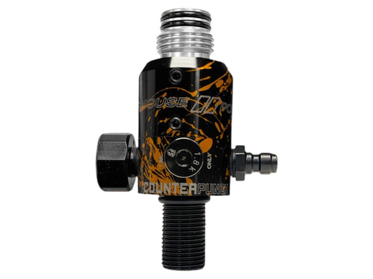 Used NEW POWERHOUSE COUNTERPUNCH REGULATOR - BLACK/OARNGE SPLASH Paintball Gun from CPXBrosPaintball Buy/Sell/Trade Paintball Markers, New Paintball Guns, Paintball Hoppers, Paintball Masks, and Hormesis Headbands