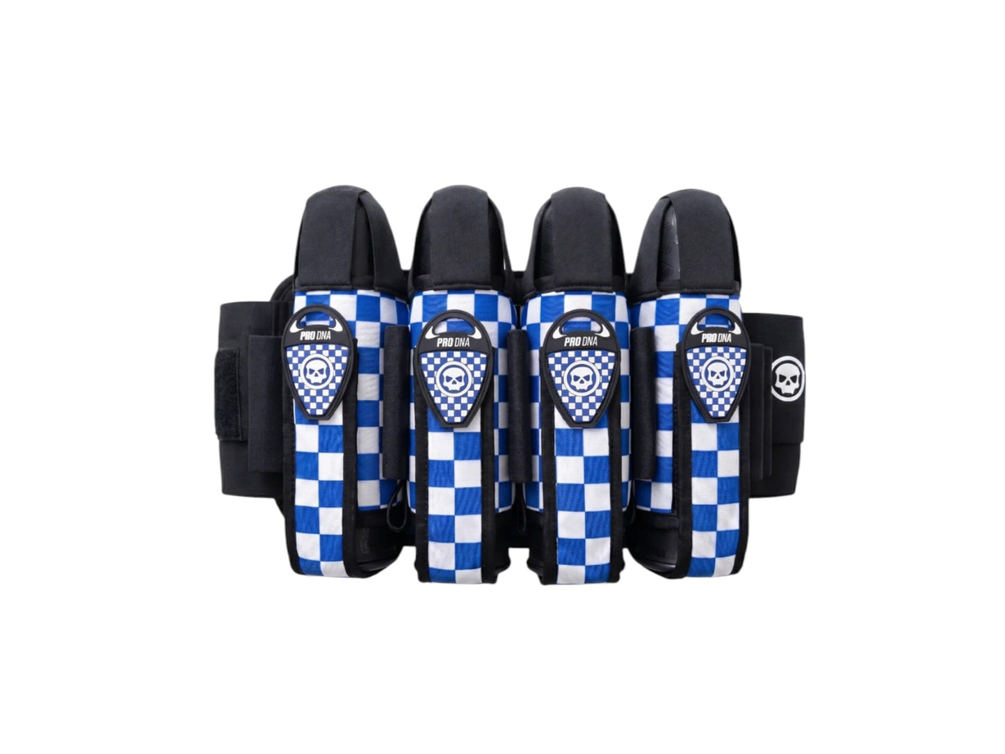 Used NEW PRO DNA™ LOCKDOWN HARNESS - CHECKERED BLUE (4+7 PODS) Paintball Gun from CPXBrosPaintball Buy/Sell/Trade Paintball Markers, New Paintball Guns, Paintball Hoppers, Paintball Masks, and Hormesis Headbands