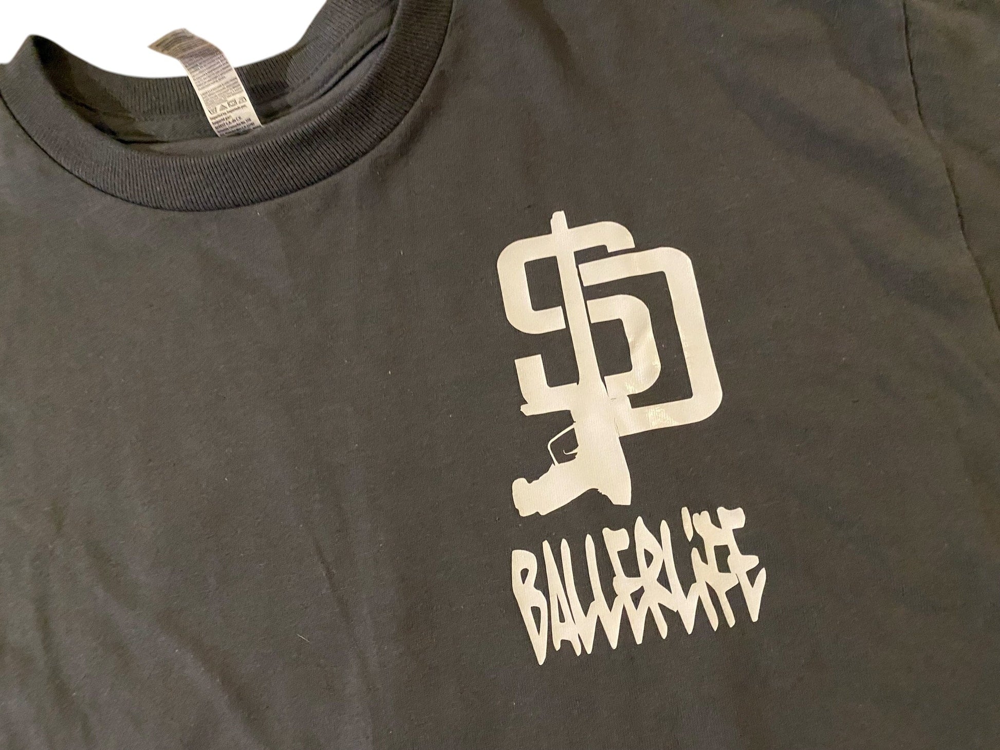 Used NEW San Diego BALLERLIFE T-Shirt- Size MEDIUM Paintball Gun from CPXBrosPaintball Buy/Sell/Trade Paintball Markers, New Paintball Guns, Paintball Hoppers, Paintball Masks, and Hormesis Headbands