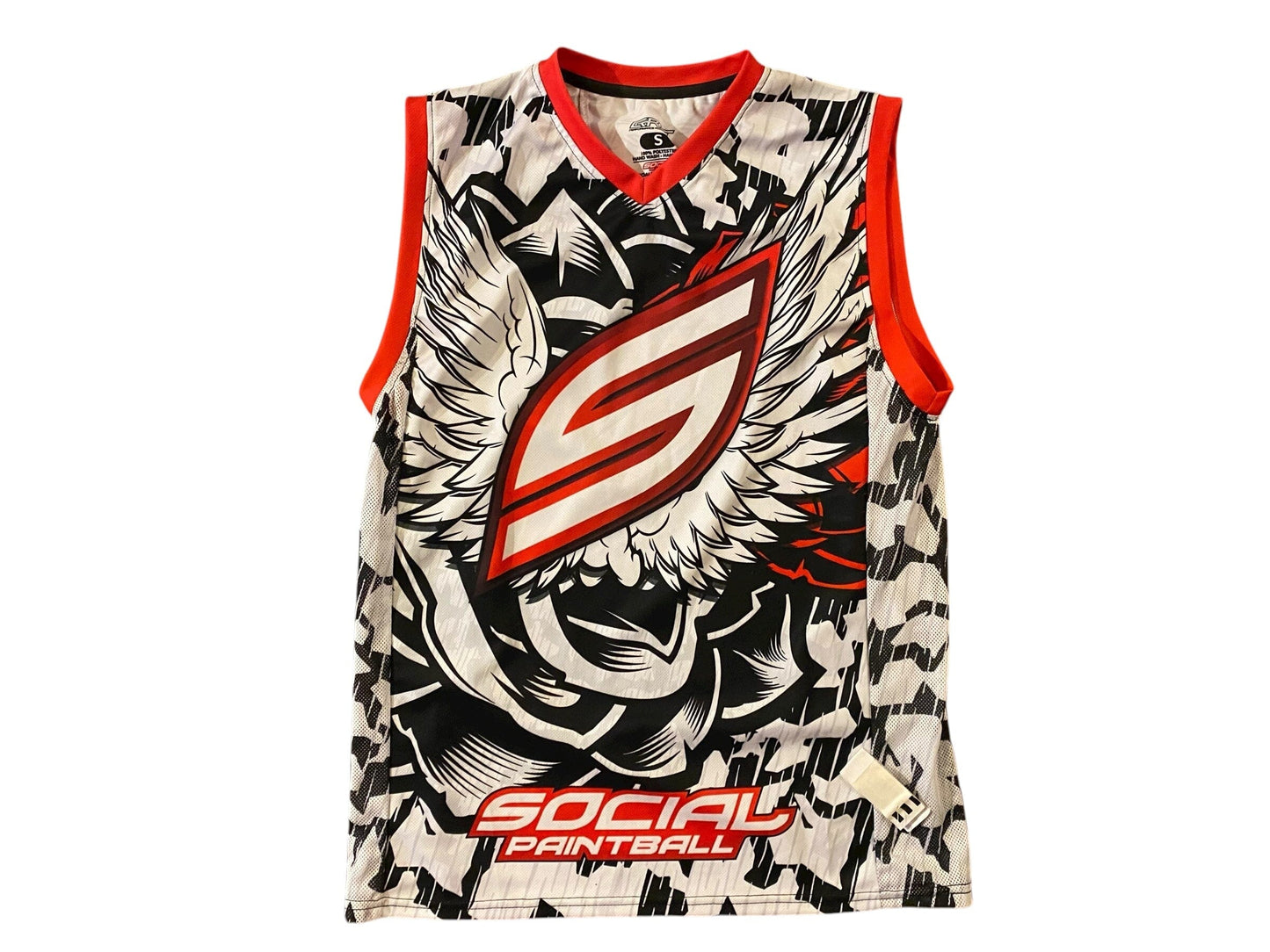 Used NEW Social Grit Sleeveless Jersey, Wings - size SMALL Paintball Gun from CPXBrosPaintball Buy/Sell/Trade Paintball Markers, New Paintball Guns, Paintball Hoppers, Paintball Masks, and Hormesis Headbands